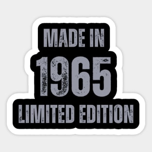 Vintage Made in 1965 , Limited Edition  , Gift for Mom Dad Birthday Sticker